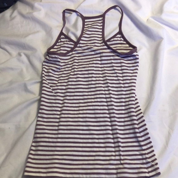 Garage purple and white striped tank top - Picture 3 of 3